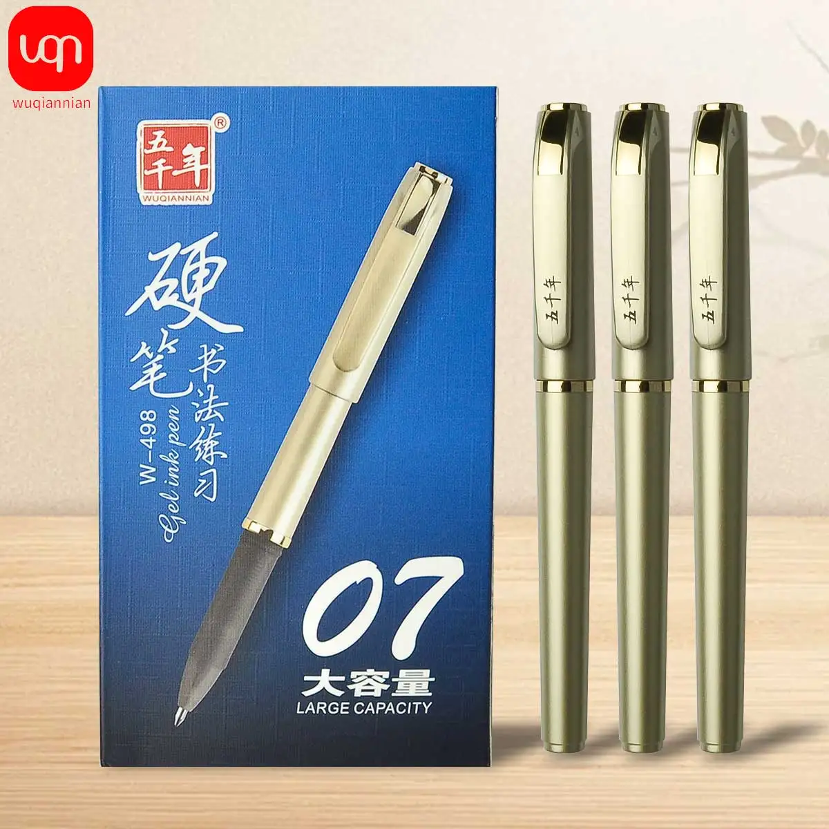 

High end black neutral pen, 0.7mm, hard calligraphy pen, heavy touch, easy to write, business signature pen, writing pen 3/6pcs