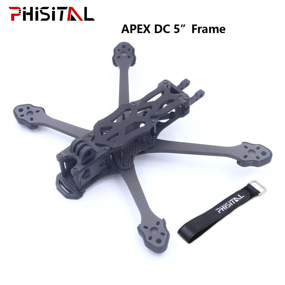 

APEX DC HD Carbon Fiber FPV Frame kit Freestyle 5inch 5" 240mm with 5.5mm Arm for APEX DC5 RC Quadcopter Racing Drone parts