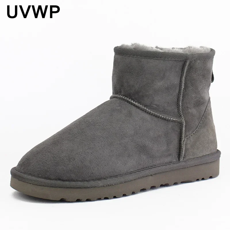 Top Quality 100% Genuine sheepskin Leather Snow boots warm Winter Boots Waterproof Women Boots Ankle Boots Shoes