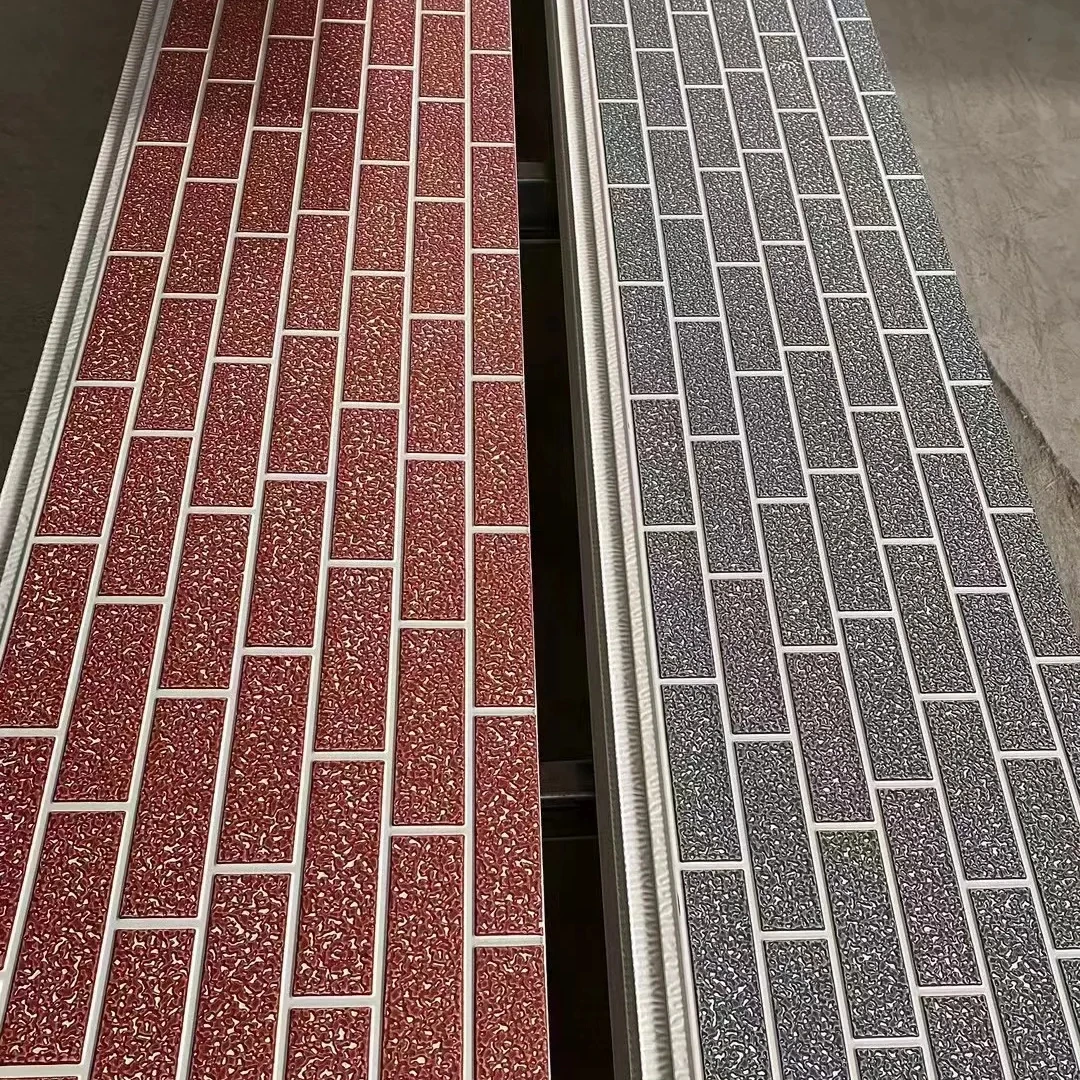 

Industrial Lightweight Modular Exterior Decorative Brick Metal Wall Panel Insulation Foam Polyurethane PU Board for Wall