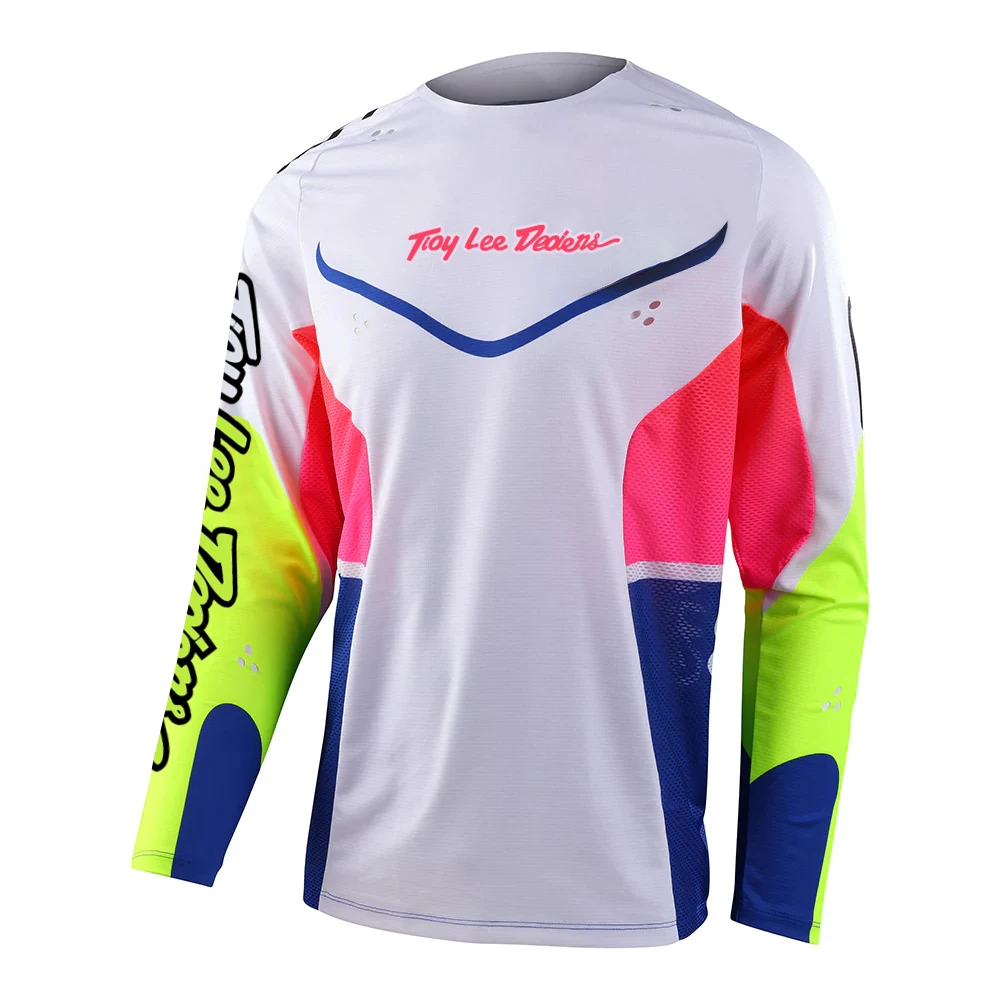 2023 Baoyou Star Red White Black Cattle Series Motorcycle Jersey Shirt Mountain bike Shirt MTB DH MX Downhill Jersey