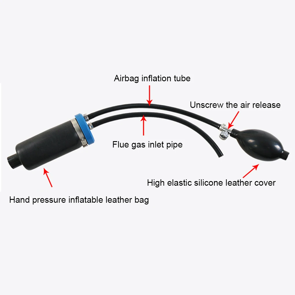Black Professional Smoke Machine Leak Detector For Automotive Diagnostics Smoke Leak Detector Car Smoke Such As Round gallery 4
