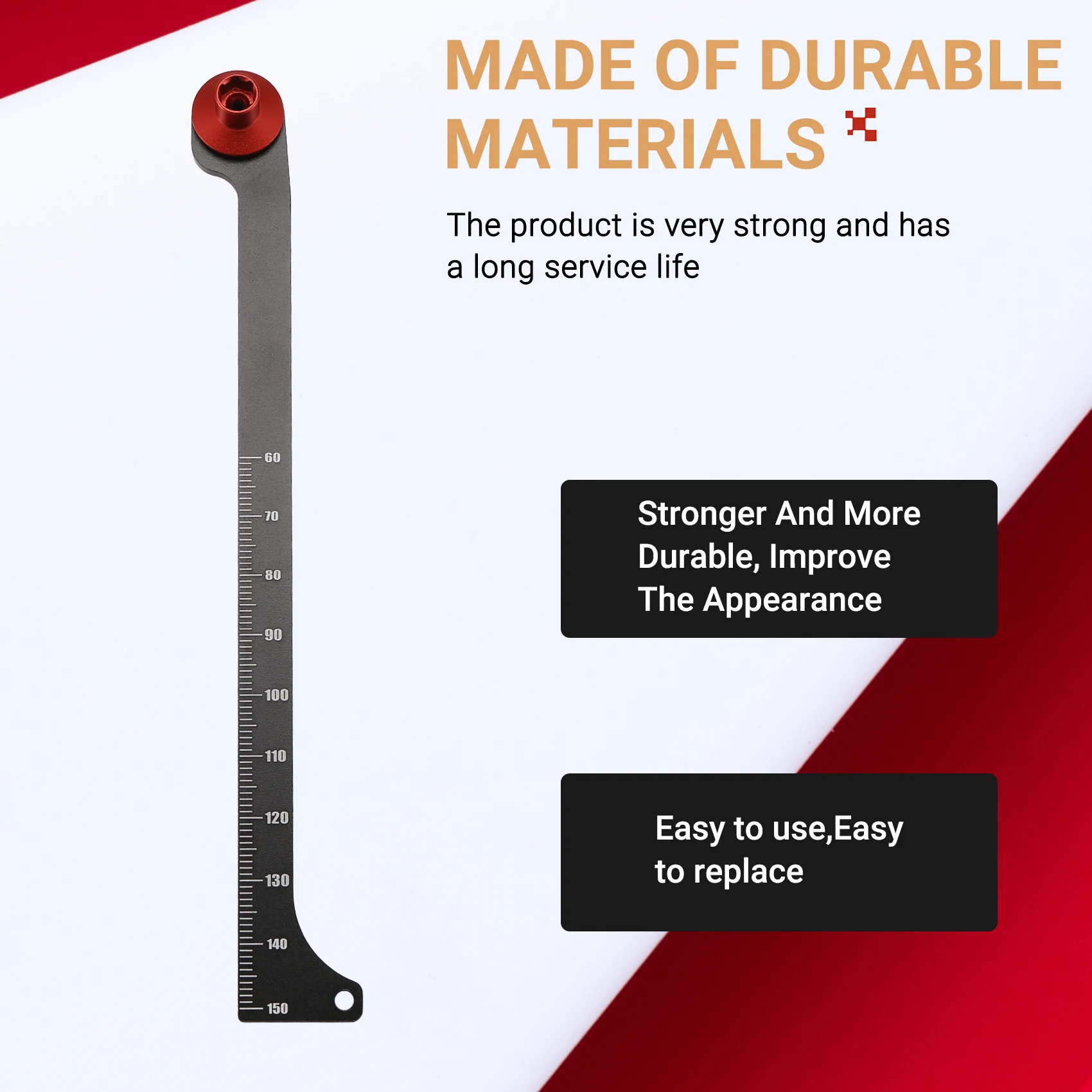 A07I Радиоуправляемый внедорожник, универсальный инструмент, амортизатор, измерительная линейка для путешествий для 1/8 1/10 Arrma Traxxas Hpi Axial Scx10