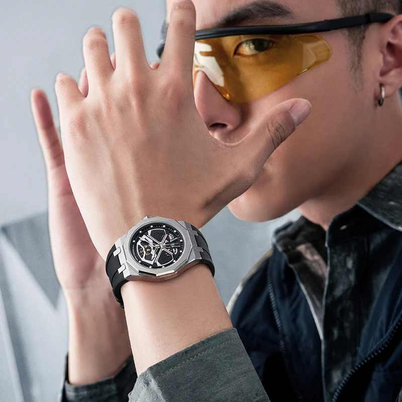 Mark fairwhale 5590 novo relógio de quartzo masculino moda esportes pulseira de silicone relógios à prova dwaterproof água para homem relogios masculino