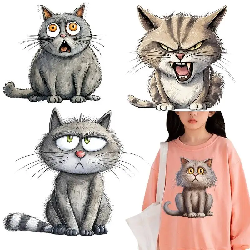 Funny Cats Iron On …