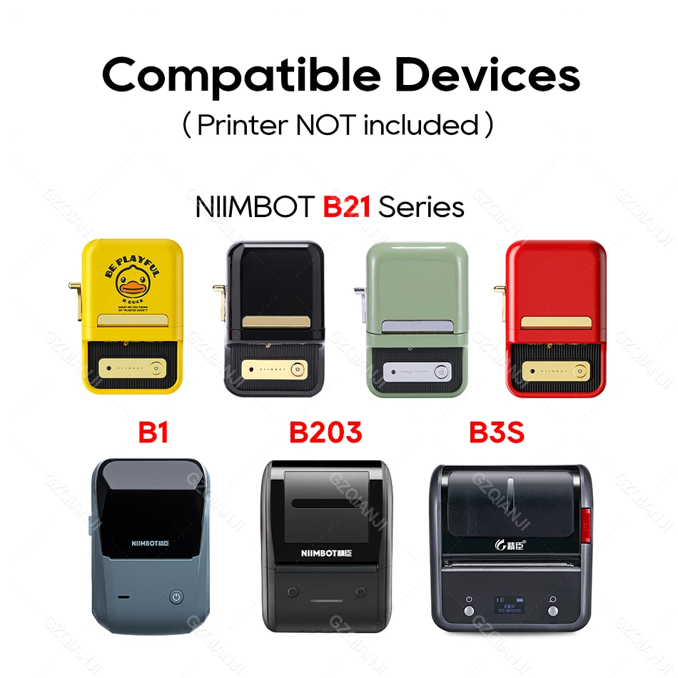 NiiMBOT B21 B1 Label Printer Machine Circular Sricker Paper Roll Cosmetic Essential Oil Bottle Cap Sub Bottle Oil Proof Label B1