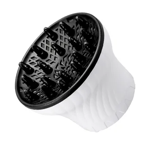 Universal hair diffuser, adaptable, blowing dryers, with rotary design, curly hair, large wind hood, fixed shape, dispersion wind 12 Main sales dryer with curl diffuser - №7