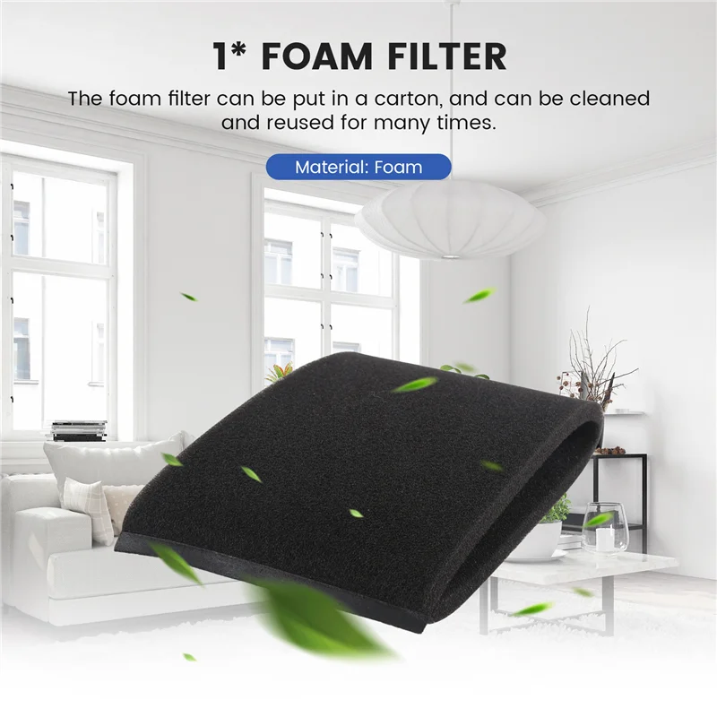 Shop-Vac, Genie 및 Vacmaster 90585 9058500 진공 청소기에 적합한 고품질 세척 가능하고 재사용 가능한 폼 필터