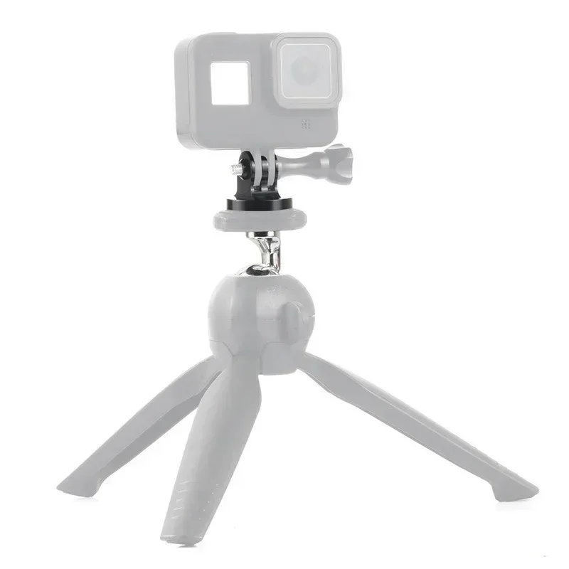 For Gopro Tripod Mount Adapter Thread Adapter CNC Aluminium Alloy Action Camera Accessory