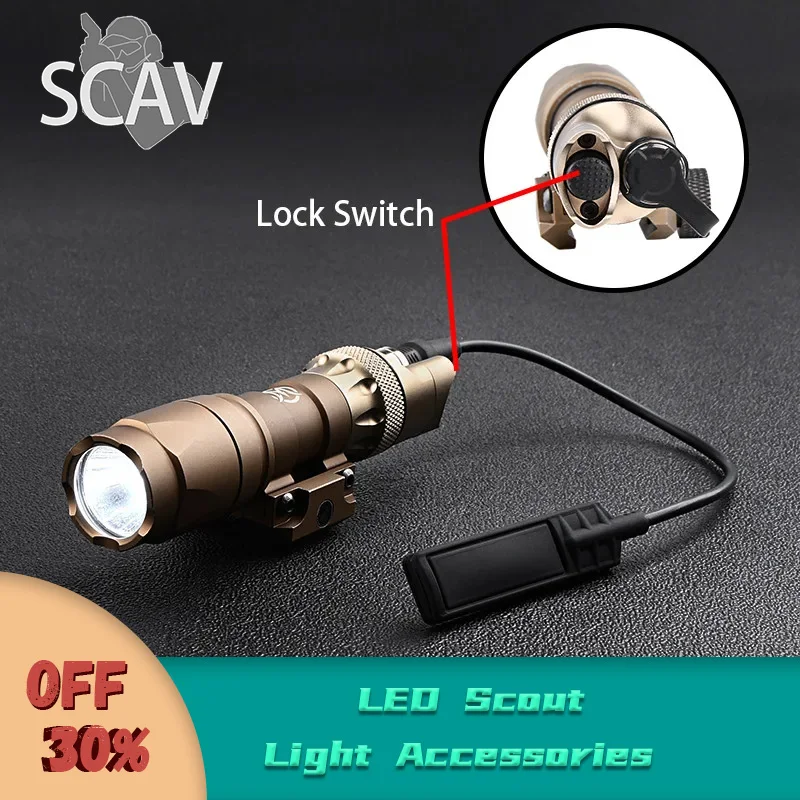 

WADSN Metal CNC Tactical Flashlight Tailcap Switch for M600C M600 M300A M300 Series Hunting Weapon LED Scout Light Accessories