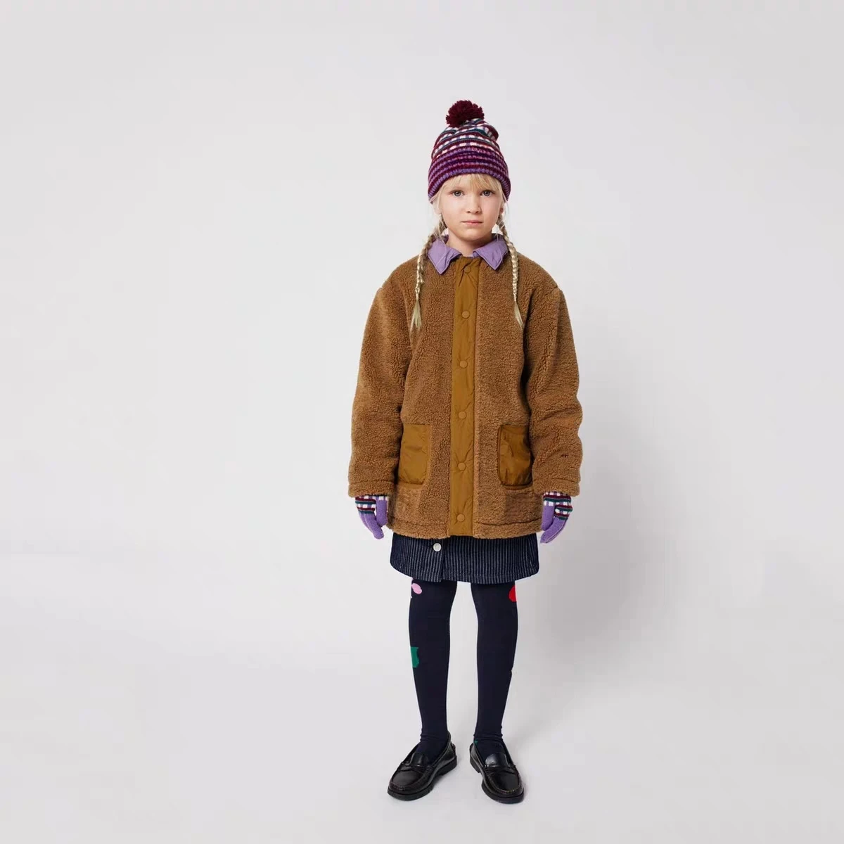 جاكيت أطفال طفلة ملابس الشتاء BC العلامة التجارية طفل الفتيان القطن معاطف الصوف الدافئة بلوزات على الموضة الكرتون سترة الأطفال أبلى