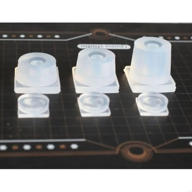 

Y55F 3pcs 3D Jar Mold with Lid Cover Set Small Cylinder Bottle Silicone Molds Jewelry