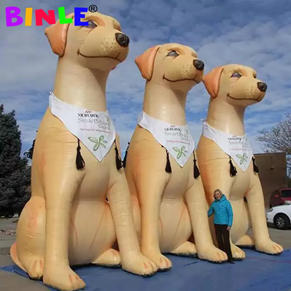 Outdoor advertising large inflatable animal cartoon giant inflatable dog balloon with free blower for promotion events