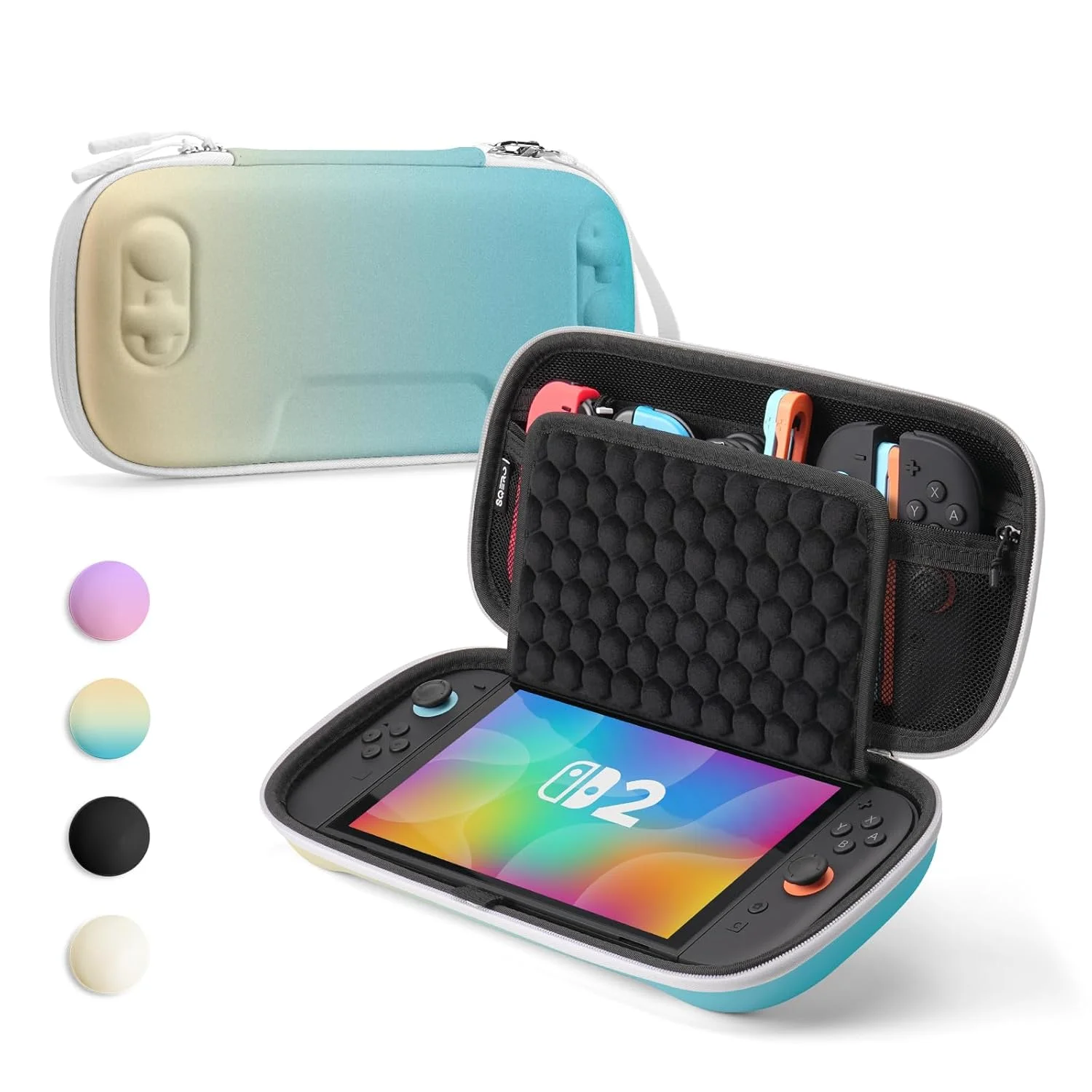 

Hard Case for Nintendo Switch 2, Shockproof Protective Storage Bag with 10 Game Card Slots & Mesh Pocket, Portable Travel Cover