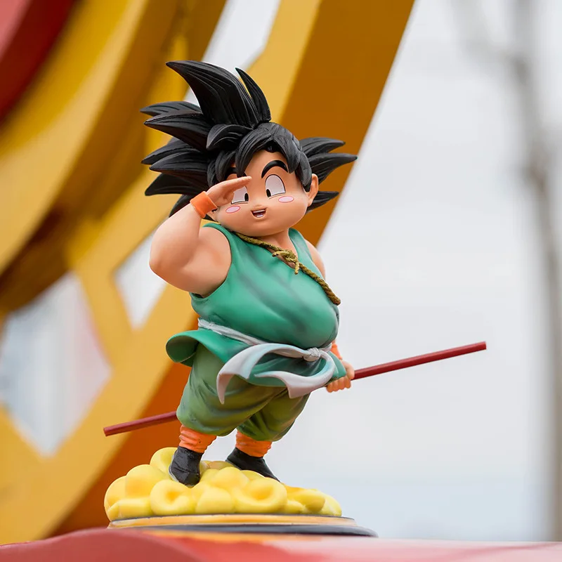 

Anime Dragon Ball GT Figure GK cute Fat Bye Goku Pvc Action figure Collection Model Toy doll Ornaments for Children Gift