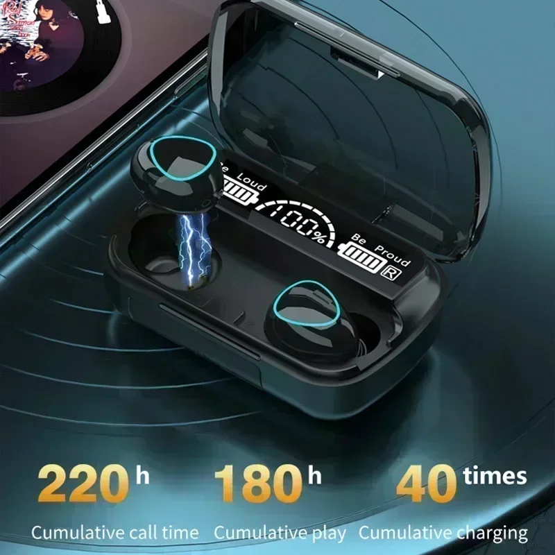 

Original M10 Bluetooth headset Wireless sports headset Stereo noise cancelling headset with microphone Suitable for gaming