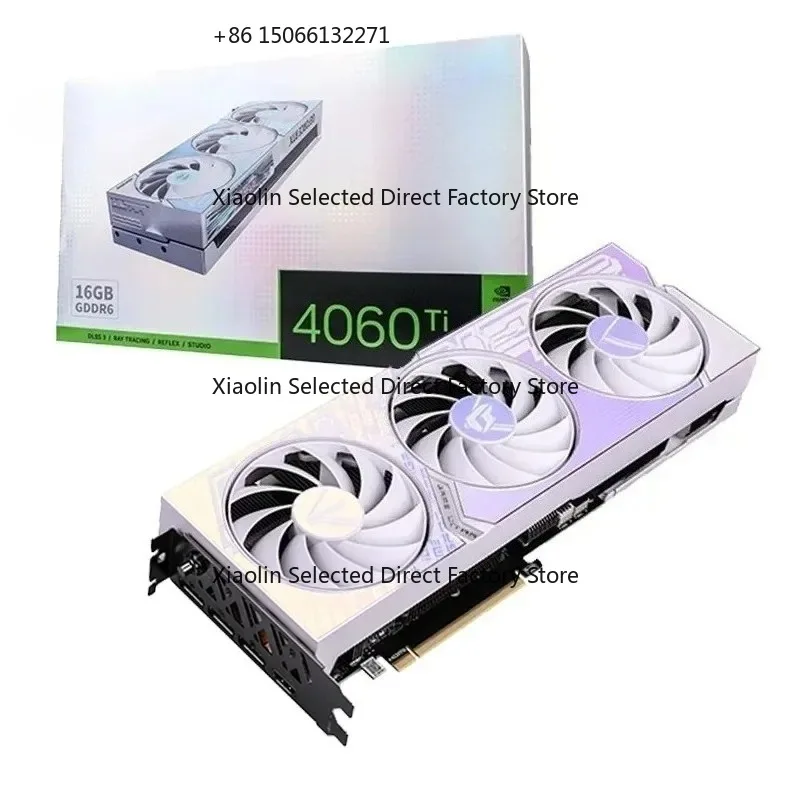 Hot Sale  Power Slot COLORFUL  4060Ti Ultra Z OC 16GB GDDR6 White Graphics Card GPU 4060 ti Video Cards