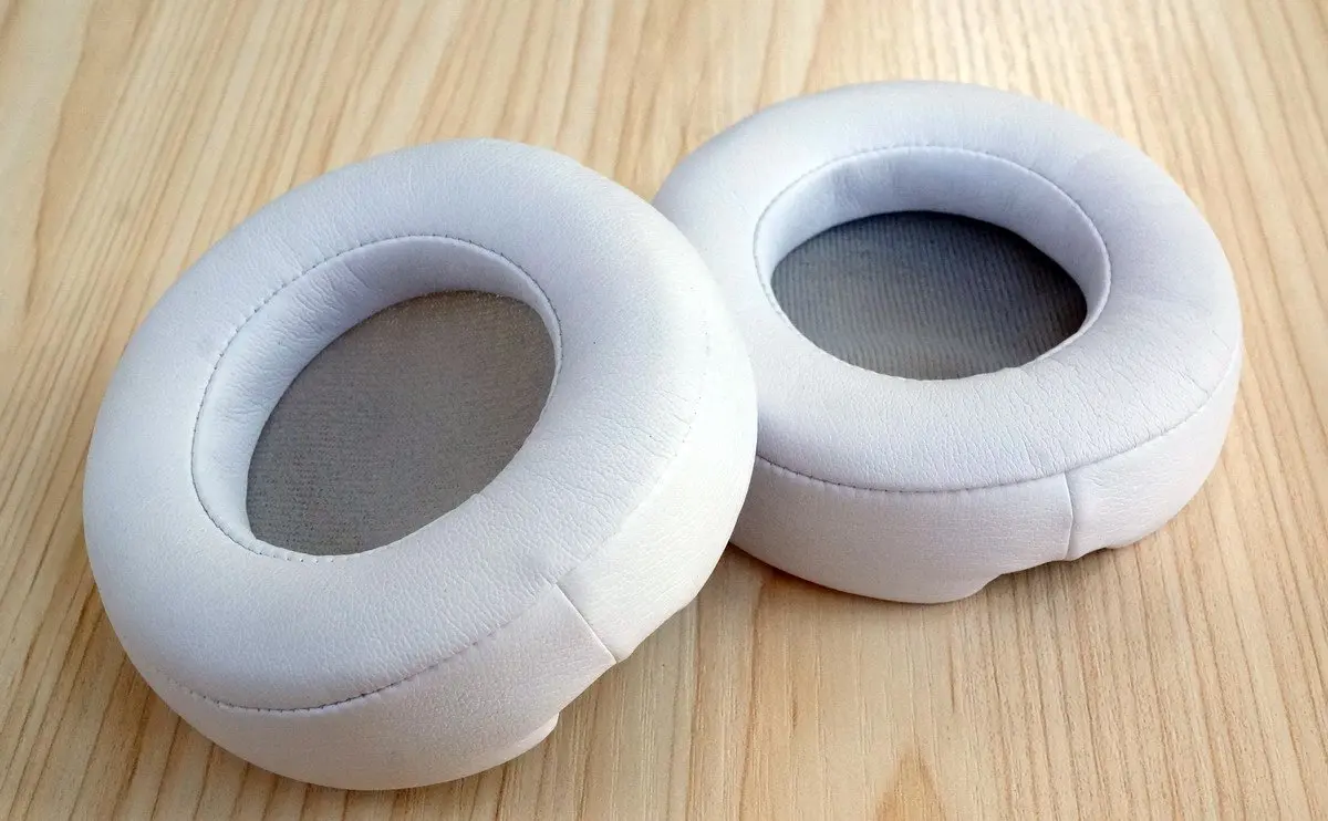 비츠 프로 하이엔드 호환 V-MOTA 이어패드, 디톡스 무선 헤드셋, 교체용 이어 쿠션 수리 부품 (흰색)