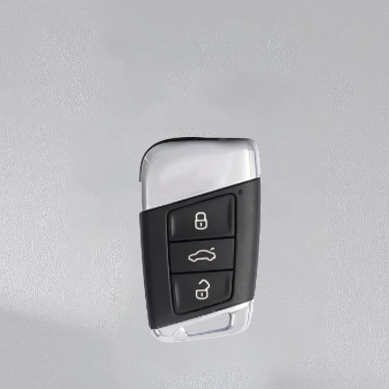 Leather Car Remote Key Case Full Cover Protection Shell for VW Volkswagen Magotan Magotan GTE Passat B6 B7 B8 CC Arteon Keychain view 2