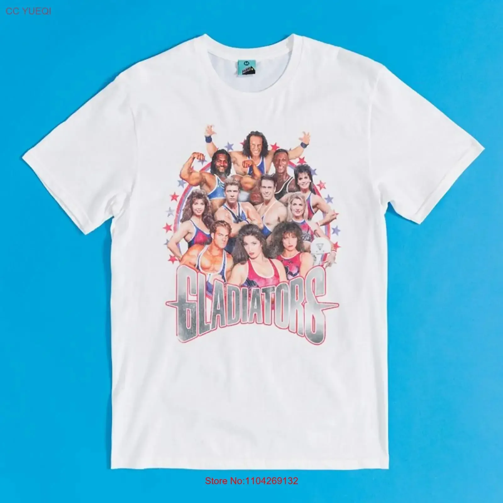 Retro Gladiators White T Shirt S M XXL 3XL vintage Washed Casual Stretched designer clothes Top For Everyday Wear Unisex