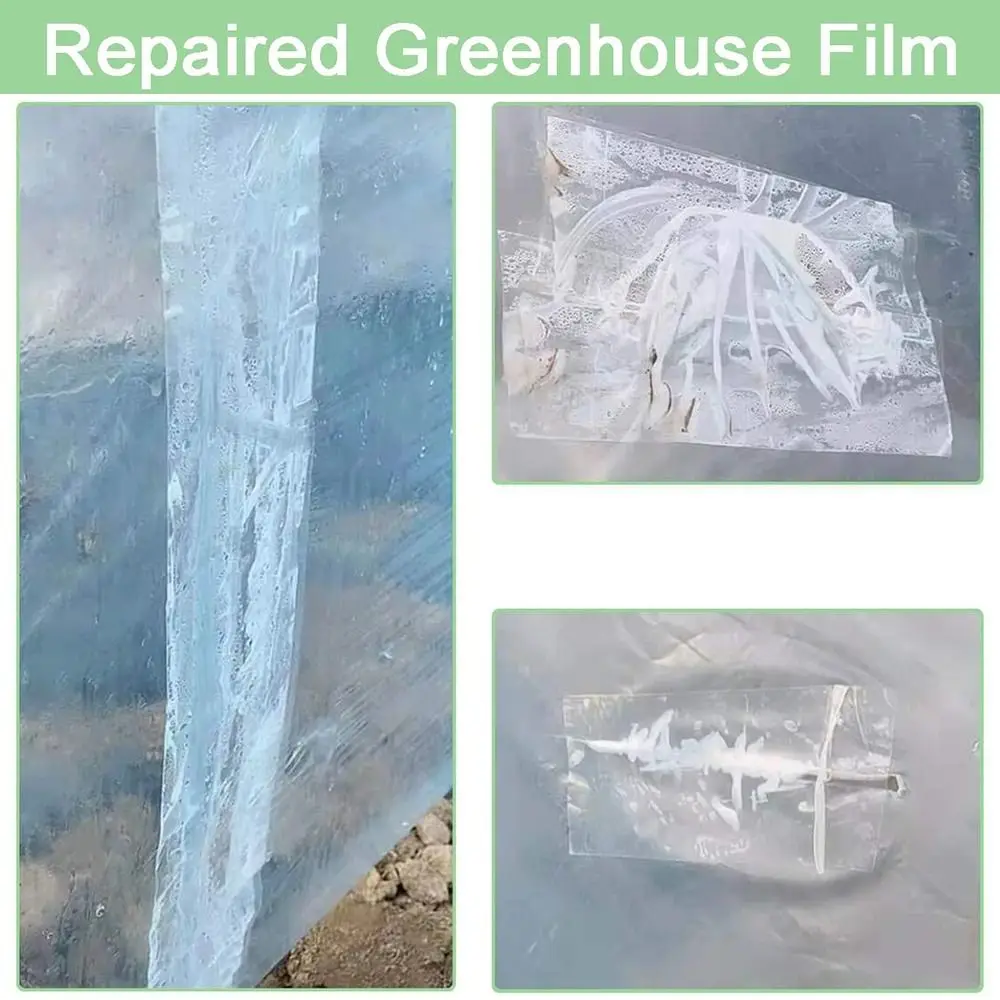 Seaming UV Resistant Film Repair Tape Transparent Strong Adhesion Greenhouse Repair Patch Plastic Sheeting Tape