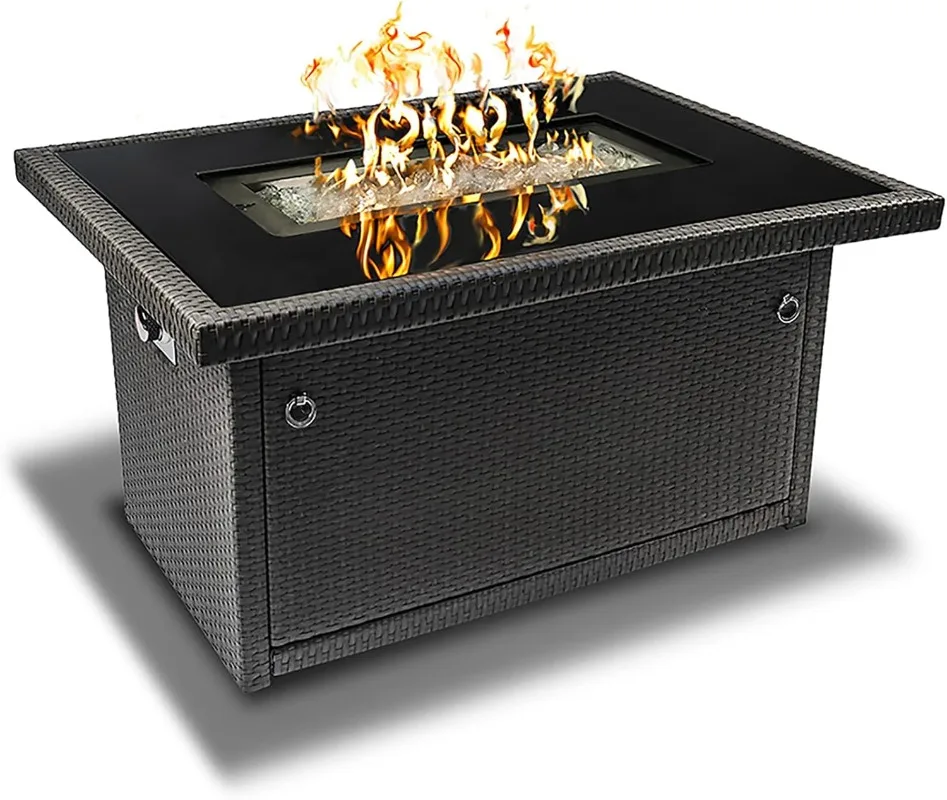 

Series 403 Fire Table – 44" 50,000 BTU Outdoor Propane Gas Fire Pit Table with Tempered Top & Ice De