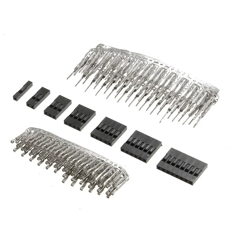 310Pcs 2.54mm maschio + femmina Dupont Wire Jumper e Header Connector Housing Kit