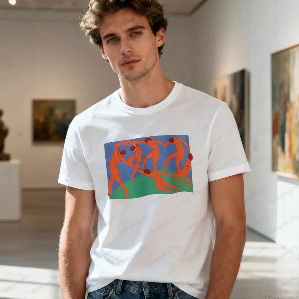 

Henri Matisse The Dance T-Shirt Modern Art Graphic Tee Abstract Art Graphic Printed Tshirt Men Women Artist Gift Streetwear Tops