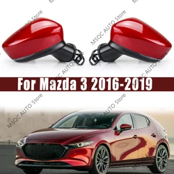 For Mazda 3 2017-2019 Auto Mirror Assy Accessories With Heating Electric Adjustment Car Fold Mirror Assembly