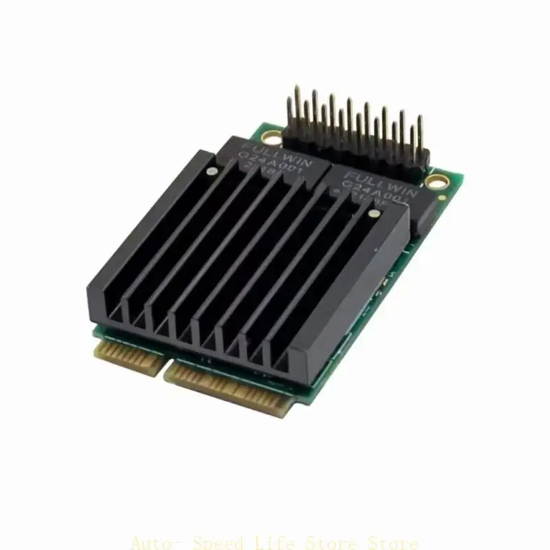 

02DA Mini PCIe to Gigabit Ethernet Adapter with 2x RJ45 Ports for High Internet Efficiency 1000/100/10Mbps Fast Transfer