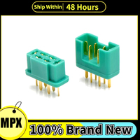 MPX M6 6 Pin Male Female Plug Connector Gold Plating Plug For RC Glider Plane Drone Toys DIY Tool Parts
