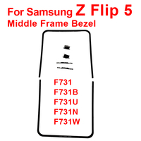 Z Flip 5 LCD Frame Bezel Screen Stand With Buckle Middle Soft Pad For Samsung Z Flip5 F731B F731N Middle Frame Bezel Replacement