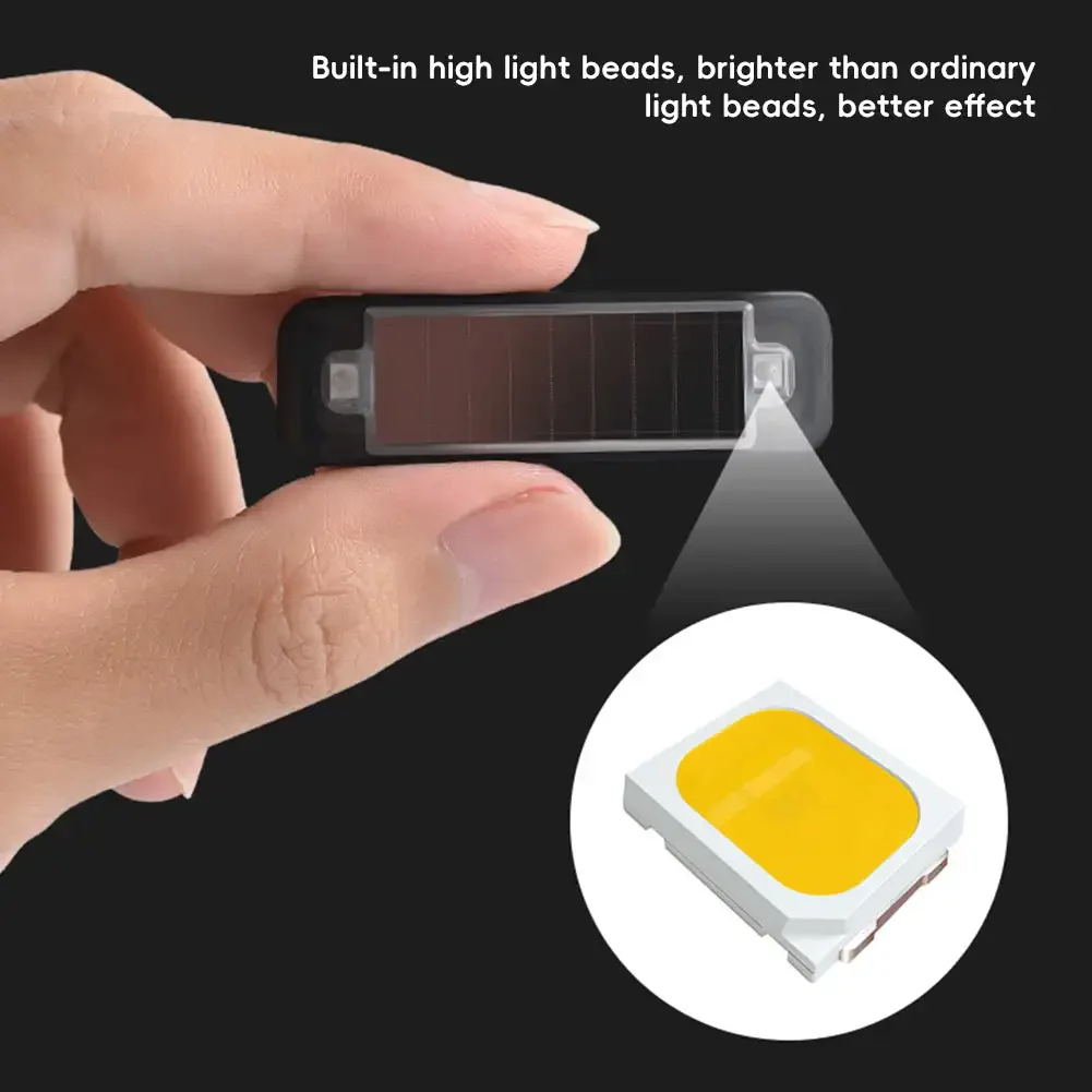 Zonne-Energie Waarschuwingslicht Auto Achteraanrijding Preventie Gratis Ademhalingslicht Motorfiets Elektrische Voertuig Fiets Led Knipperlicht