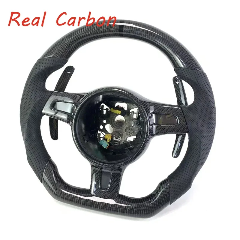 

For Porsche 911/992/718/918/Cayenne/Macan/Panamera Turbo (2015-2020) Carbon Fiber Steering Wheel (Support Customization)