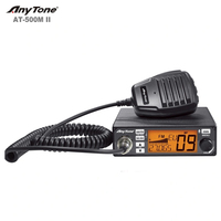 AnyTone AT-500M II NRC 4W CB Radio 26.965-27.405MHz AM/FM  RF/Mic Gain With VOX,CTCSS/DCS,Echo/RB/Key Beep,NB/ANL,Hi-Cut,WX