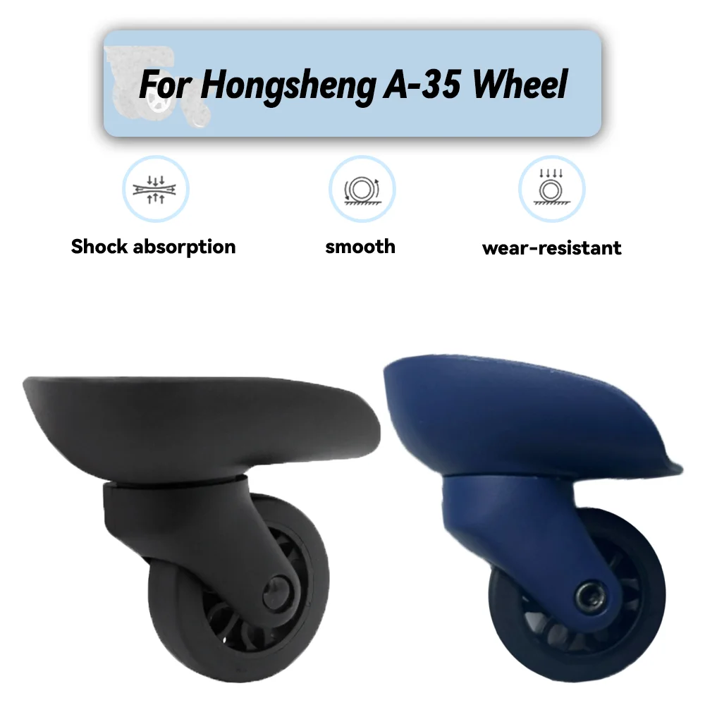 

For Hongsheng A35 Universal Wheel Replacement Suitcase Rotating Smooth Silent Shock Absorbing Wheel Accessories Wheels Casters