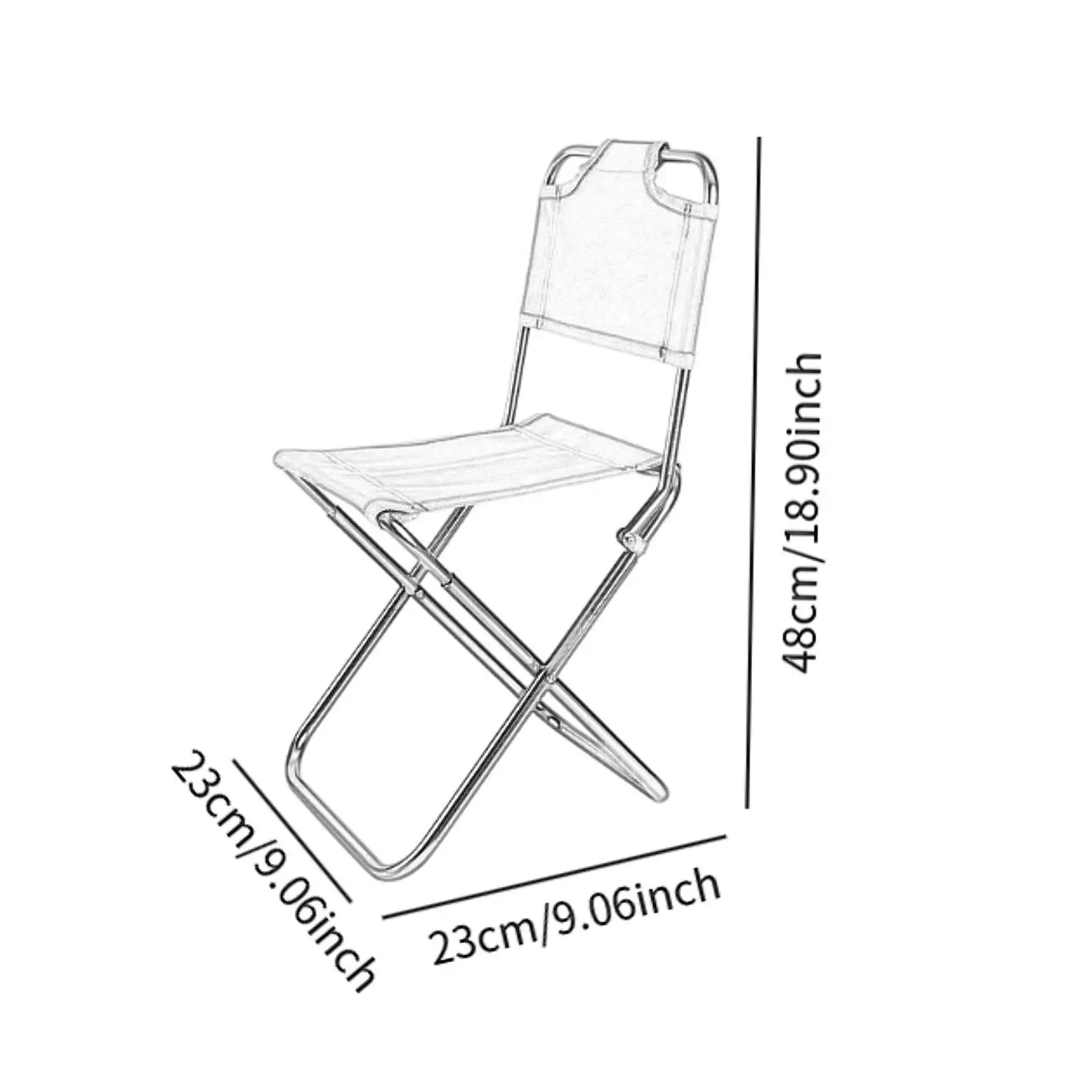 كرسي صيد خارجي عملي وخفيف الوزن مع حقيبة حمل كرسي ترفيهي للنزهة والشواء والمشي لمسافات طويلة والأنشطة الخارجية والحديقة