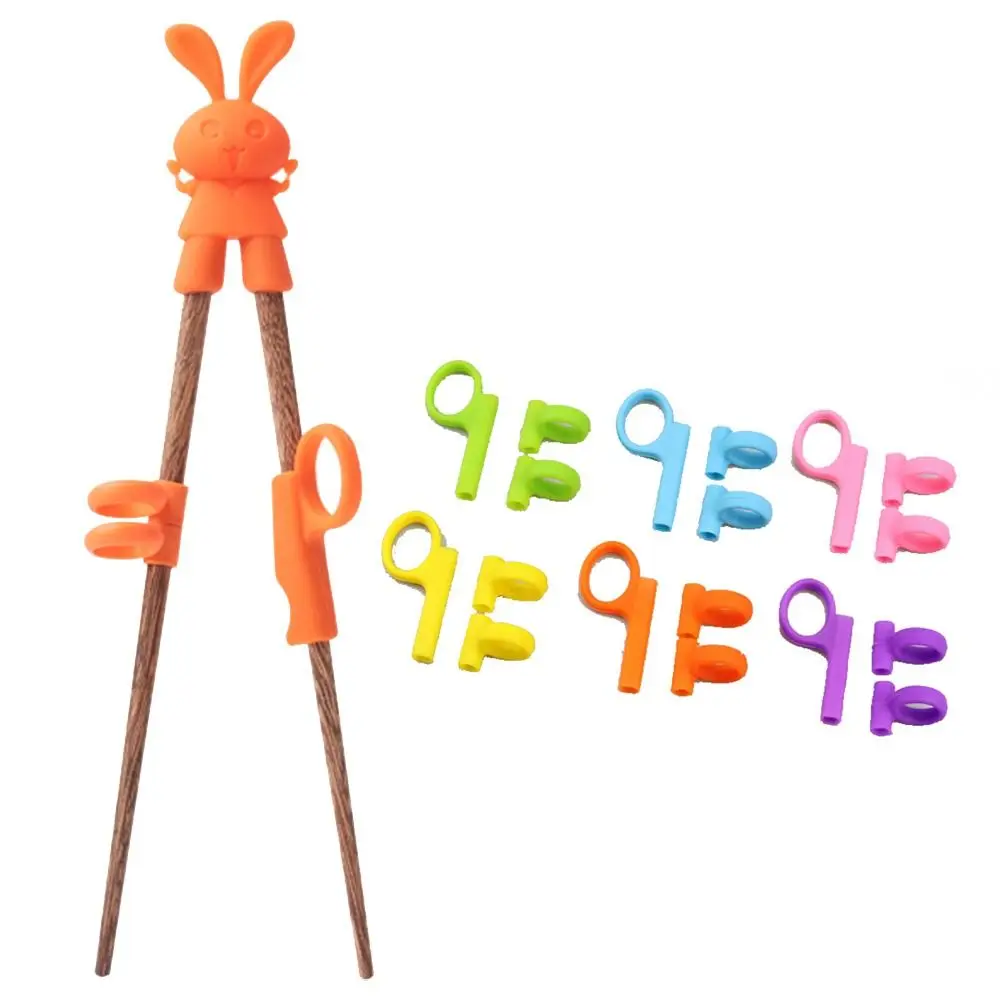 Silicone Kids Holding Chopsticks Correcting Ring Kitchen Tableware Eating Practice Chopsticks Accessories