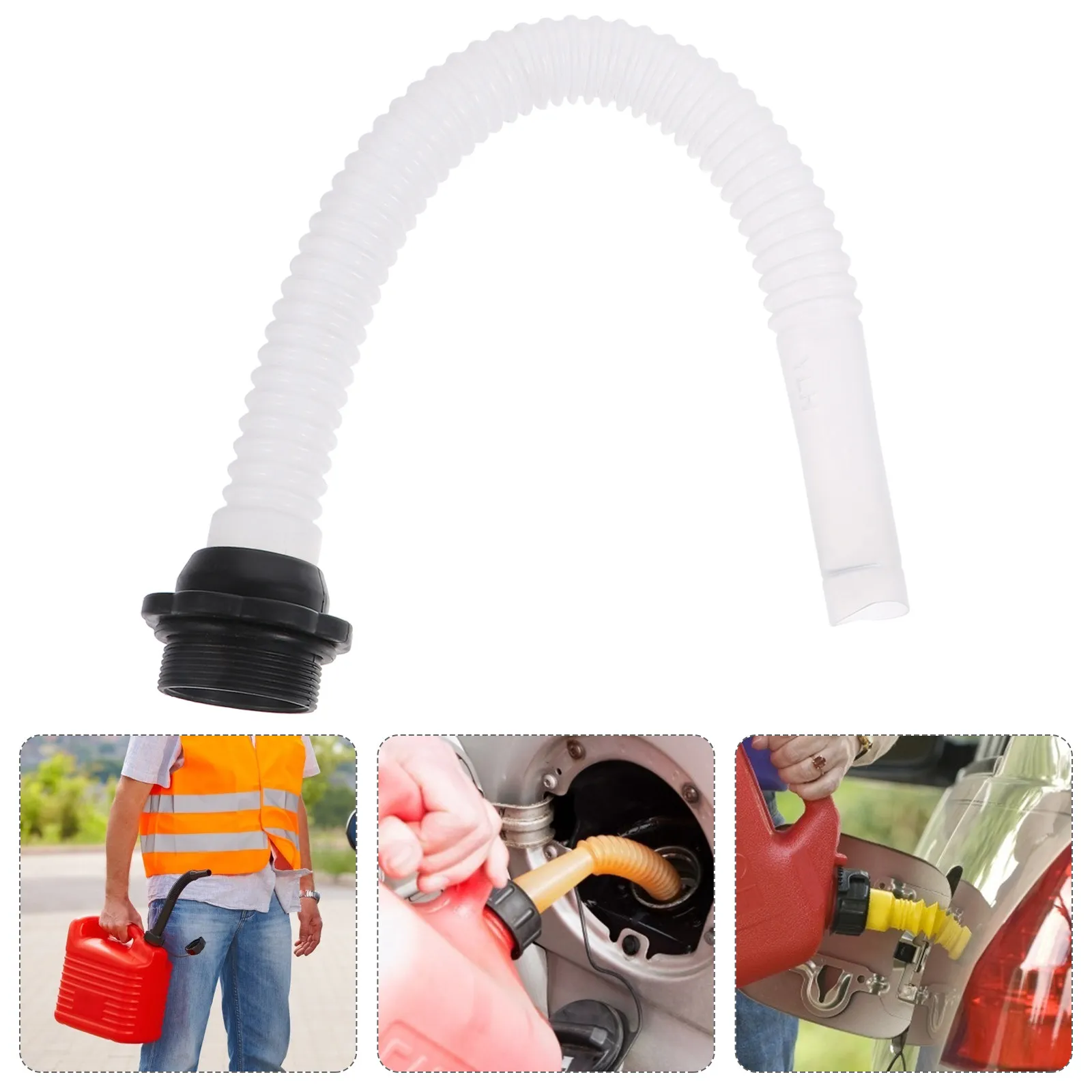 

Fuel Can Spout Flexible Long Plastic Nozzle Leak- -Tight Design Fueling Spout for Air Vent Fast Pouring