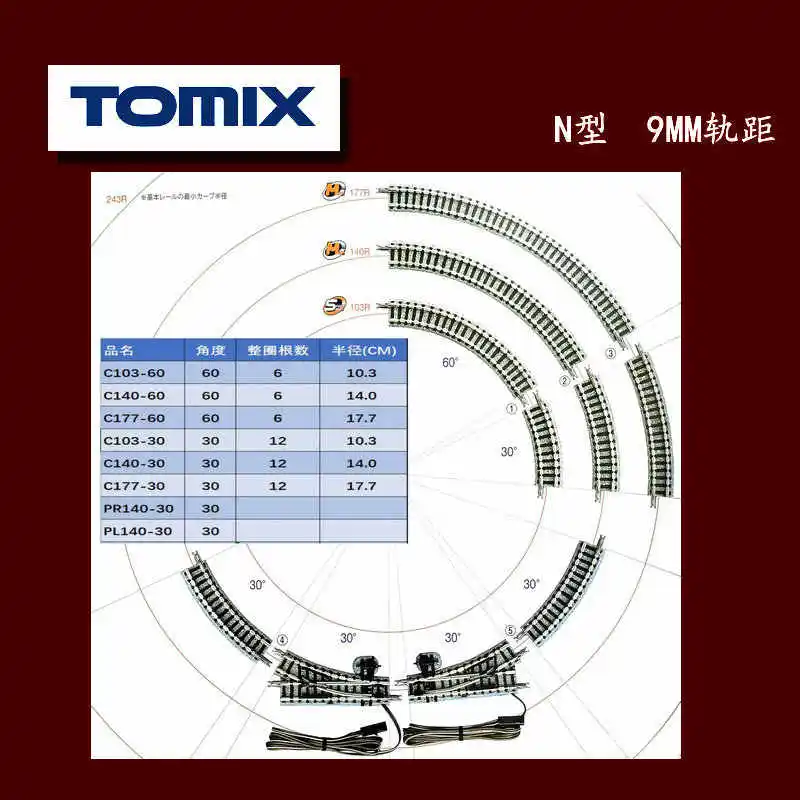 6pcs N Scale Miniature Railway Train Curved Track 1:150 Rairoad Accessories Diy Model Making Sandtable Landscape for Diorama