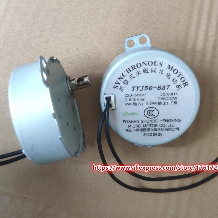 Brand new and original AC 220V~240V 2.5/3rpm TYJ50-8A7 synchronous motor for S314R fan~