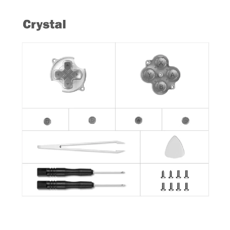 Retroid Pocket Nova Full Button Set Official Dpad ABXY Start Select Home Return Replacement Custom Mod Kit with Tools 8 Colors