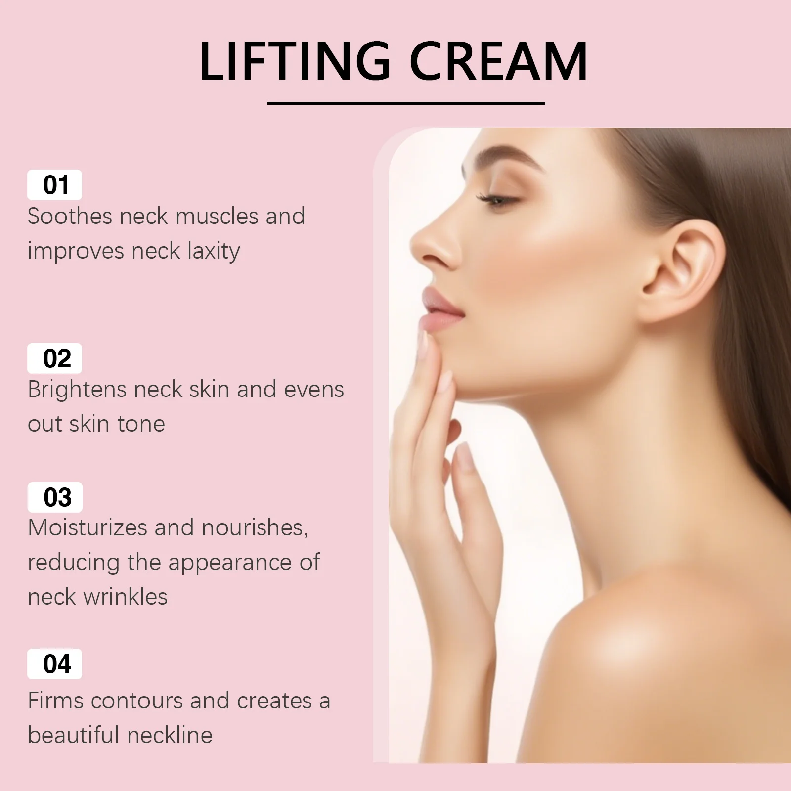 Neck Roller Cream Deep Moisturizing Anti Wrinkle Improves Dark Circles Sagging Skin Firming Moisturizing Neck Maintenance Daily