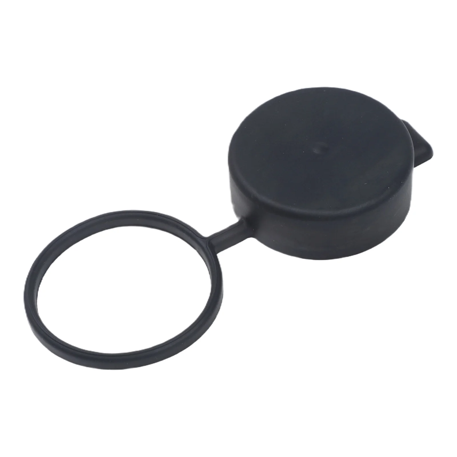 1Pc Fuel Tank Cap Cover For Chevy For Silverado For Tahoe For Suburban 2.375 Inch Black Protective Lid With Strap