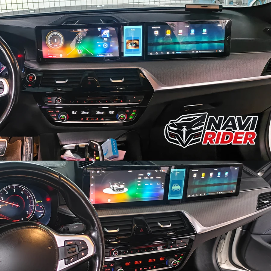 Android 15 Triple Screen For BMW 5 Series F10 F11 F18 CTC/NBT 2011-2017 GPS Navi CarPlay Multimedia Stereo Player Bluetooth 5.0