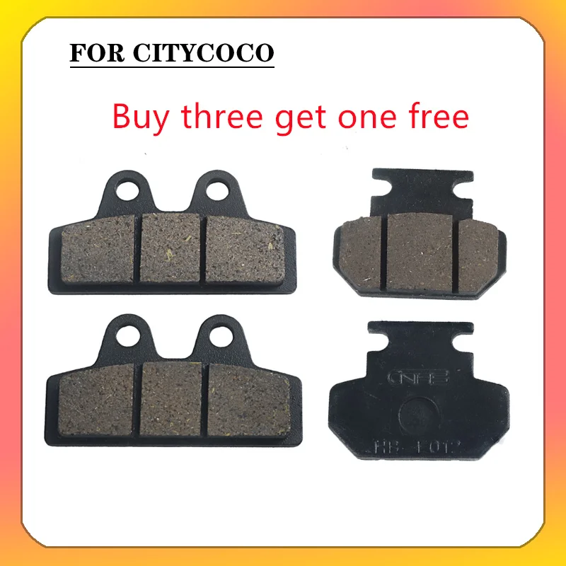 

Buy Three Get One Free Aluminum Alloy Brake Pads Disc Brake Handles Brake Pads For Citycoco Electric Scooter Modified Parts