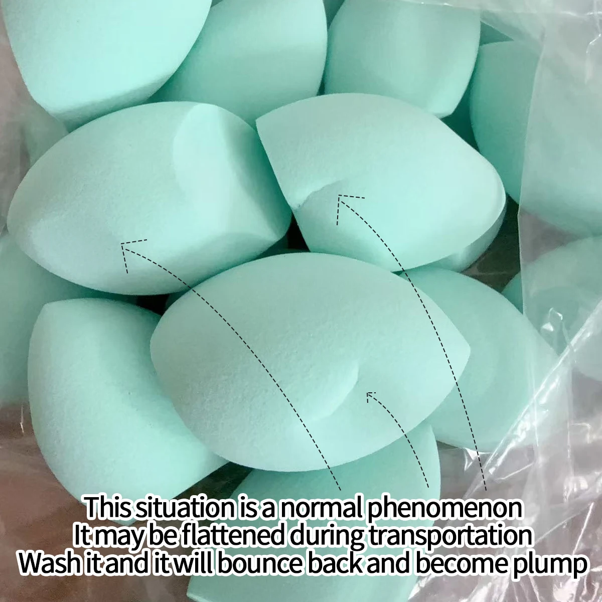 6 STKS Zachte Basis Make-up Spons Ei Mini Duim Concealer Poederdons Set, Paars waterdruppel Schoonheid Ei Delicate en niet-eetbare Foun