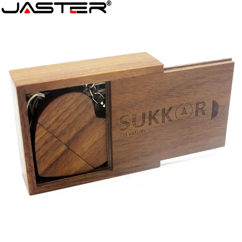 JASTER – clé USB créative en bois de noyer avec LOGO gratuit, 8 go, 16 go, 32 go, 64 go, plus de 10 pièces