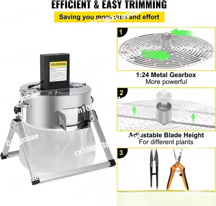 16 inch flashlight integrated stainless steel column leaf cutter lawn mower leaf bud trimmer
