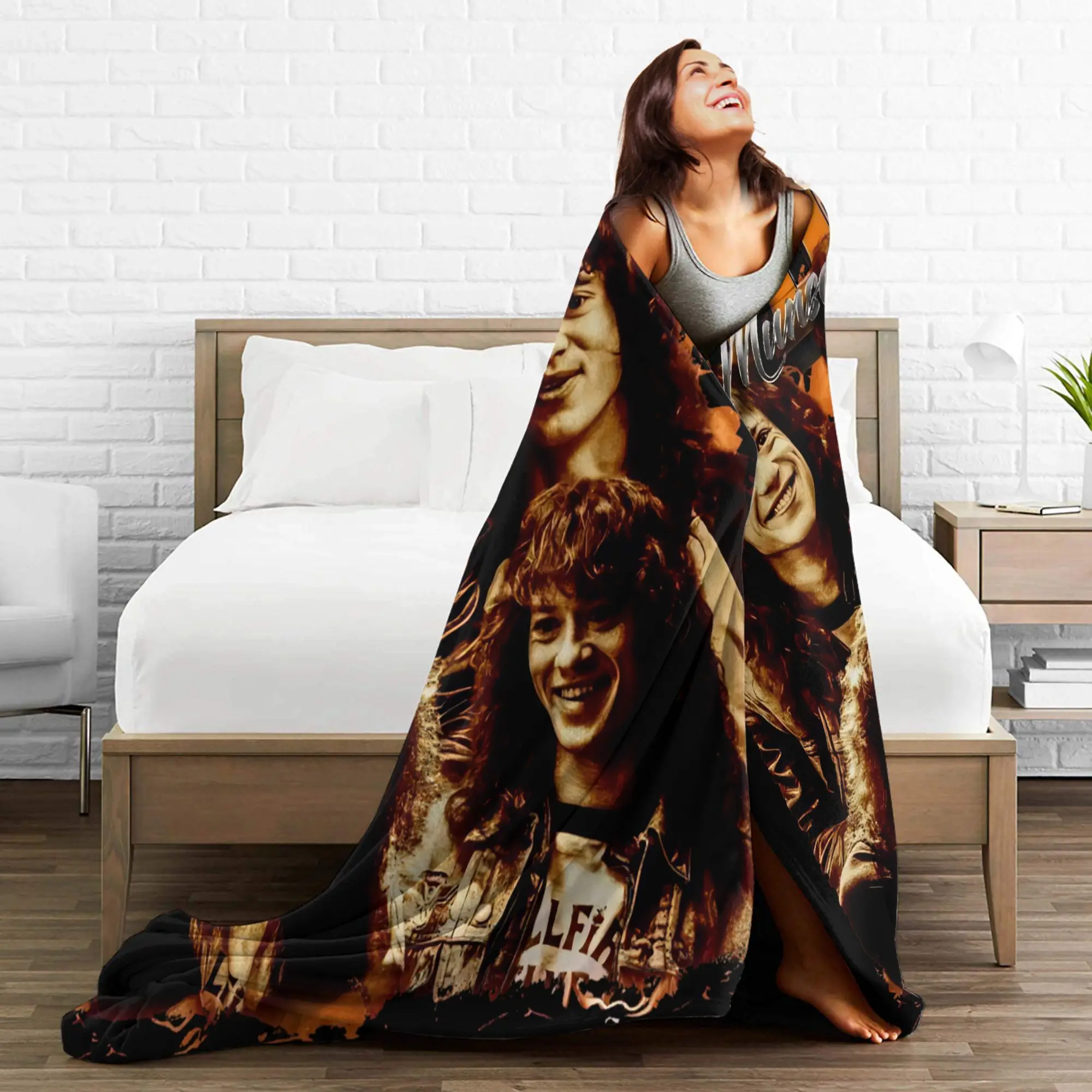 إدي مونسون الفانيلا البطانيات الشتاء المسلسلات التلفزيونية الأمريكية سوبر الدافئة الفراش يلقي للأطفال الأريكة سرير الرسم أريكة غطاء سرير